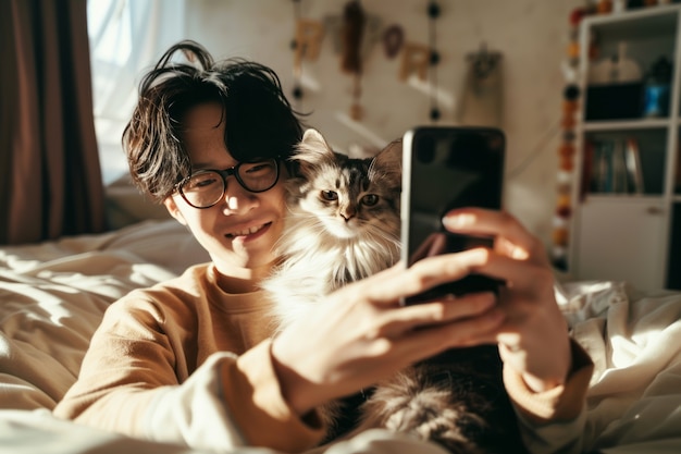 宠物在室内玩耍