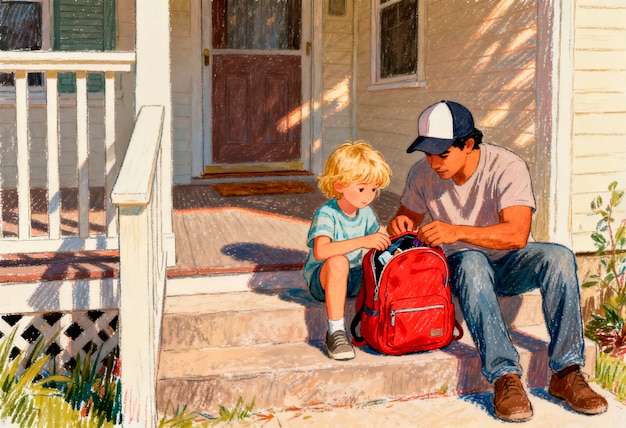 孩子关上门独处